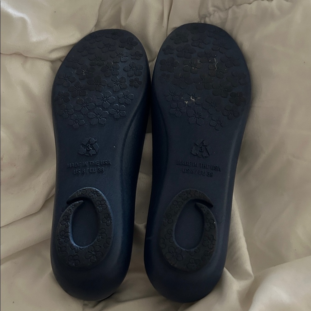 OKA b. Navy Blue Flats 38 8 - Picture 8 of 9